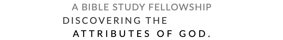 A BIBLE STUDY FELLOWSHIP DISCOVERING THE LOVING ATTRIBUTES OF GOD. 